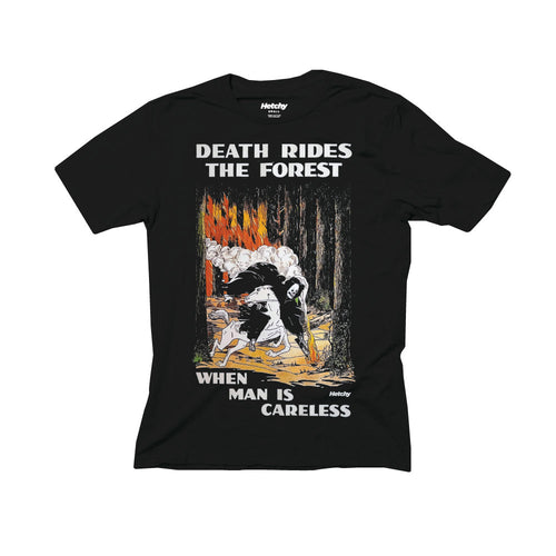 Death Rides Tee • Pitch Black
