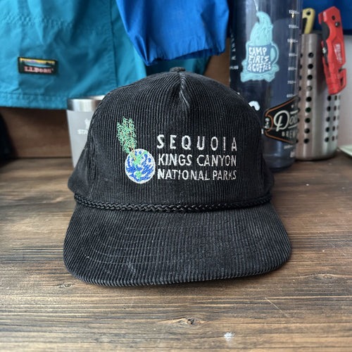 Vintage 90s Sequoia Kings Cap • Black